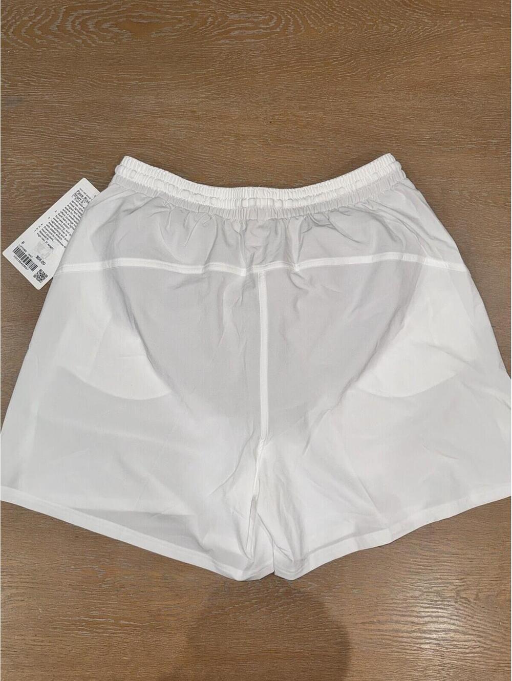 Lululemon Pace Rival High-Rise Short 5" SIZE 8 White NWT - Picture 3 of 3